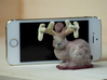 Stanford Buck Rabbit 3d printed About the height of an iPhone's width. Prints wonderfully well from Shapeways.