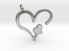 Heart pendant 3d printed 