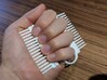 Brass Knuckle Comb/Beard Comb (inward teeth) 3d printed Two versions available, inward and outward teeth, can be used together!