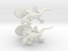 Gecko cufflinks 3d printed 