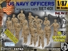 1/87 USN Officers Set401 3d printed 
