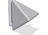 Tetrahedron on pedestal 3d printed 