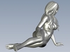 1/24 scale nude beach girl posing figure C 3d printed 