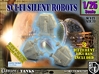 1-25 Three Silent Robots Plastic 3d printed 