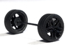1/87 Car tyres "SPORT" - wheels with profile 3d printed Tyres with AMG rims
