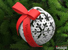 Customizable Christmas Ornament - Snowflakes 3d printed 