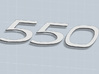 KEYCHAIN 550 INSERTS 3d printed Keychain 550 white plastic inserts, render