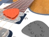 Guitar Pick Dimples - Oval Shape 3d printed Guitar pick with dimples on both sides