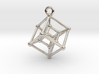 Hypercube Pendant 3d printed 