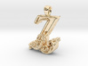 Scroll Letter Z – Initial Pendant 3d printed 