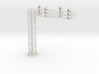 Two Track Cantilever Block Signal  HO Scale 3d printed white