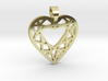 Heart cut [pendant] 3d printed 