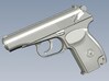 1/25 scale USSR KGB Makarov pistols x 3 3d printed 