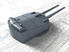 1/350 HMS Agincourt 12" BL MKXIII Guns 1916 x7 3d printed 3d render showing Tuesday Turret