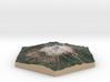 Model of Mt. Hood, OR (10cm, Full-Color) 3d printed 