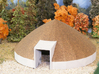 Salt Dome - HOscale 3d printed Painting and photo by Jeff King