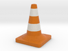Traffic cone full colors 3d printed 