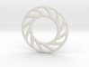 Soft spiral mandala shape for earrings or pendant 3d printed 