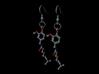Earrings (Pair)- Molecule- Capsaicin 3d printed Render