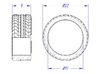 1/24 Hankook Style Tires 3d printed Dimensions
