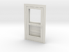 Door, Single with Screen, 47in X 82in, 1/32 Scale 3d printed White Strong & Flexible Plastic - easy to dye