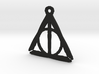 Deathly Hallows inspired rough pendant 3d printed 