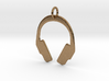 Headphones Precious Metal Pendant 3d printed 
