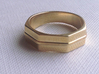 Roger Ring 3d printed Polished Brass
