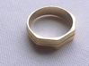 Roger Ring 3d printed Polished Brass