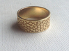 Elizabeth Ring 3d printed Polished Brass