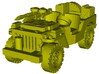 1/87 scale WWII Jeep Willys 4x4 SAS vehicle x 1 3d printed 