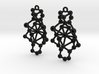 Amorphe Molecular Earrings - Chemistry Jewelry 3d printed 