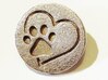 Stethoscope charm: Heart Paw  3d printed 