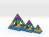 3 Pyramids - Experiences Beliefs Actions Results 3d printed 