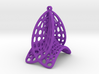 Voronoi Catalan Curve Earring (001) 3d printed 