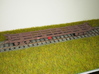 CIE 42ft LP Container Flat Wagon [A-2] square buff 3d printed This is to show what can be built using this model plus additional parts. See description for details.
