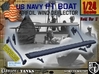 1/24 PT Boat Airfoil Wind Deflector Set001 3d printed 