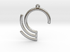 Geometric data pendant or earrings 3d printed 