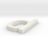 d Arial font letter 3d printed 