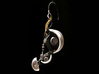 GLaDOS Earring 3d printed 