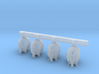 O Scale Cute Armadillos 3d printed This is a render not a picture