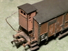 HO Brakeman's Cab Replacement Set 3d printed A "large" brakeman's cab shows the precise fitting designed into these models.