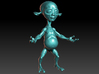 Little Alien  3d printed Rendered in Zbrush.