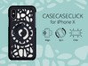 for iPhone X : geo : CASECASE CLICK 3d printed 