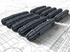 1/144 Royal Navy Flota Nets x10 3d printed Flat back for easy attachment