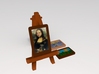 Easel and painting(3 x Images ) 3d printed 