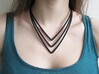 Modern V Necklace 3d printed 