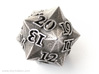 Faceted - Spindown d20 life counter dice 3d printed 