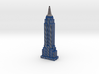 Empire State Building -  Blueberry w White windows 3d printed 