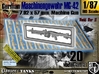 1/87 Machine Gun MG-42 Set001 3d printed 